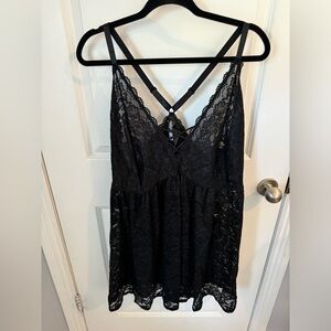 Torrid Lace Nighty Black